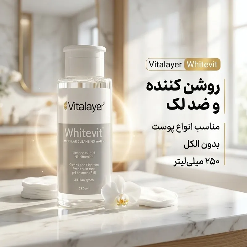 شید رنگبندی میسلار واتر ویتالیر مدل Whitevit 
