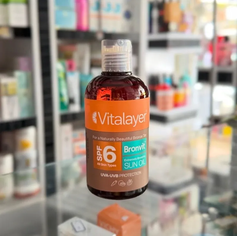 جزئیات و زوایای دیگر روغن آفتاب برنزه کننده  SPF6 برن ویت ویتالیر