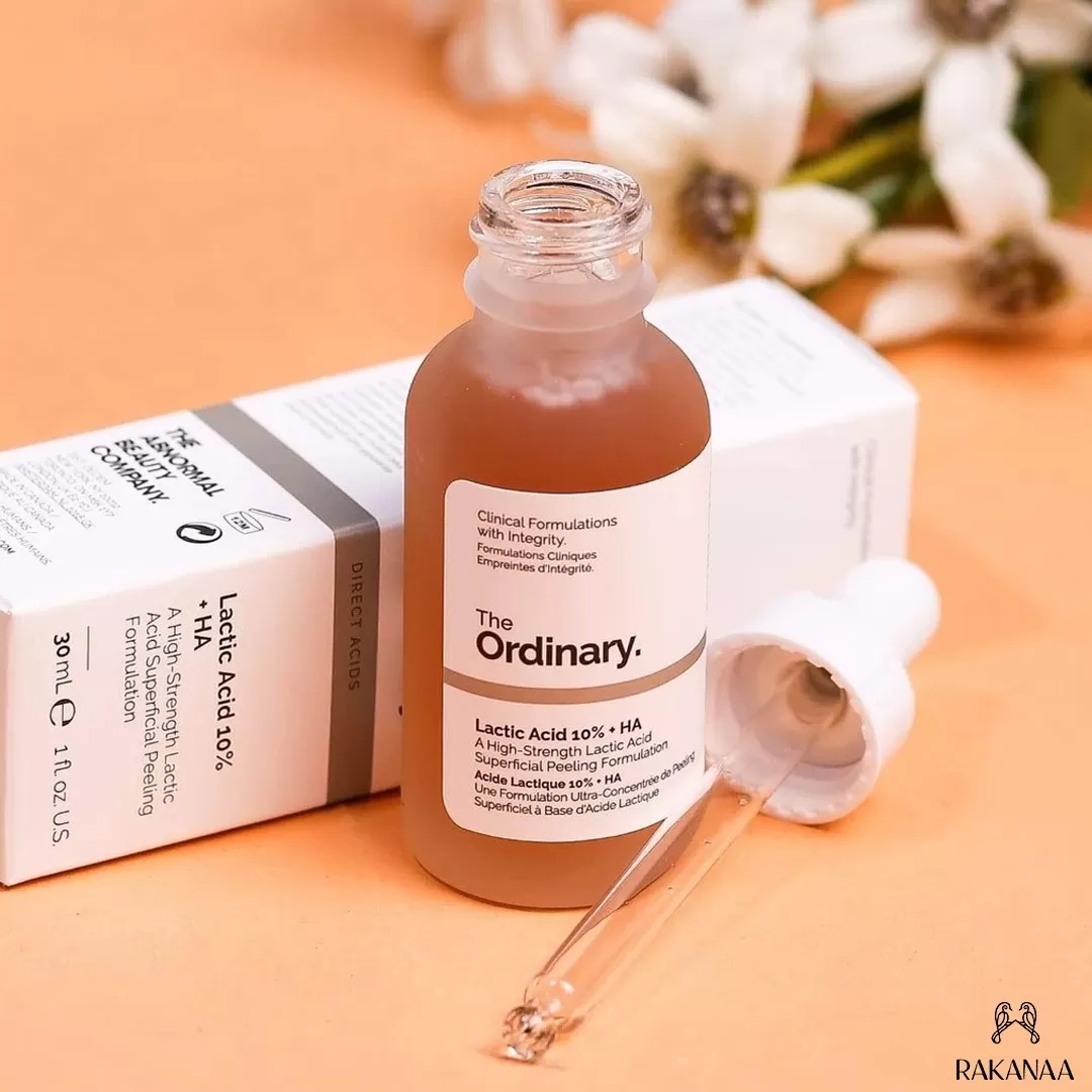 نمونه رنگ‌بندی سرم لاکتیک اسید 10% اوردینری