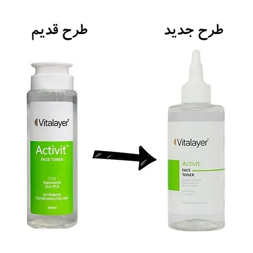 تست روی پوست و نمای نزدیک تونر صورت اکتی ویت